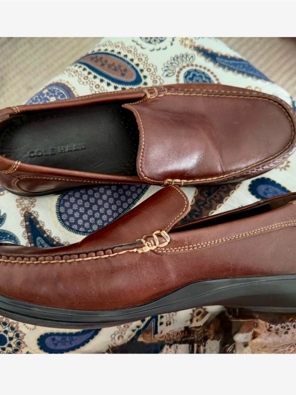 Cole Haan‎ - Men’s 8.5 Wide Brown Leather Loafers